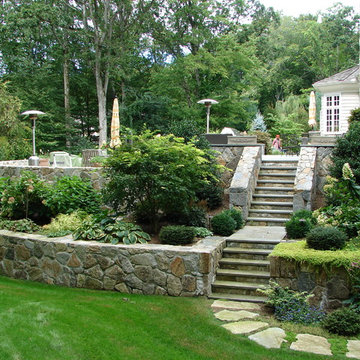 Retaining Walls, Terraced Landscaping, Stone Stairs