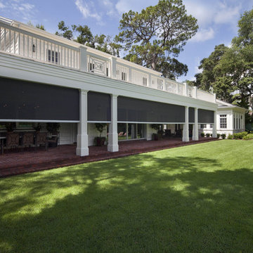 Retractable motorized screens at Adams Hall, Winter Park, FL