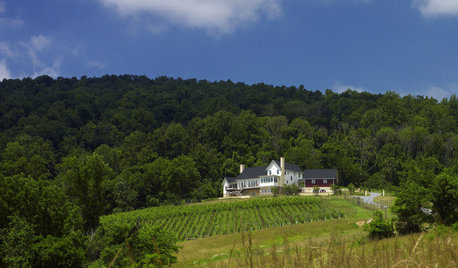 Houzz Tour: Retirees Follow Vineyard Dreams With a Hillside Farmhouse