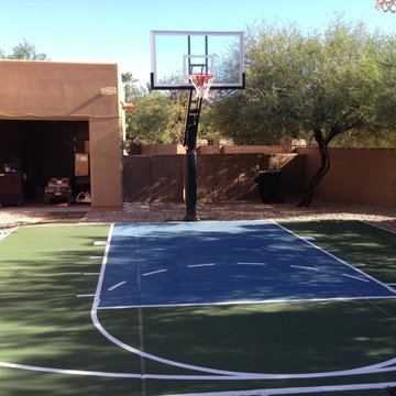 Robert L's Pro Dunk Platinum Basketball System on a 25x25 in Scottsdale, AZ