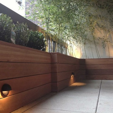 Rooftop Garden Designers NYC terrace custom planters by NY Plantings