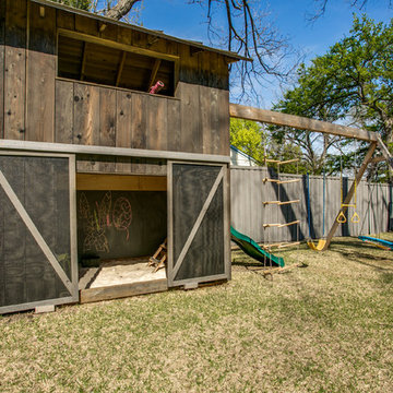 Rustic barn playhouse