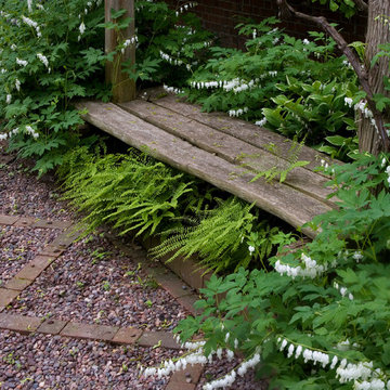 Rustic Bench in Spring