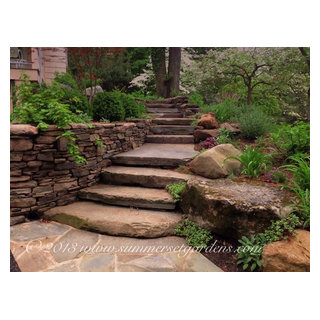 Rustic garden steps in NY - Rustic - Landscape - New York - by User | Houzz