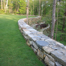 Retaining walls and hillside terraces and stairs