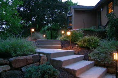 Design ideas for a small rustic full sun front yard landscaping in Other.