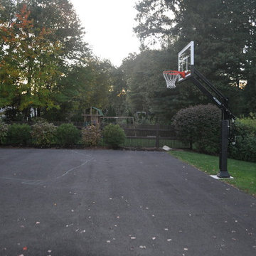 Ryan C's Pro Dunk Gold Basketball System on a 45x30 in Salem, NH