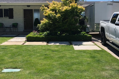 This is an example of a traditional landscaping in Salt Lake City.