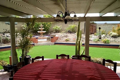 This is an example of a modern full sun backyard formal garden in San Diego.