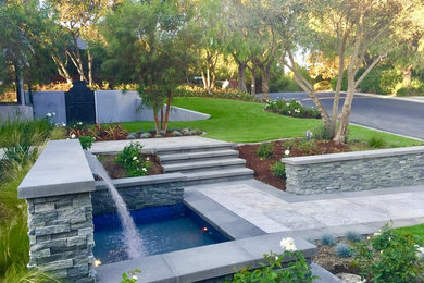 This is an example of a modern garden in Orange County.
