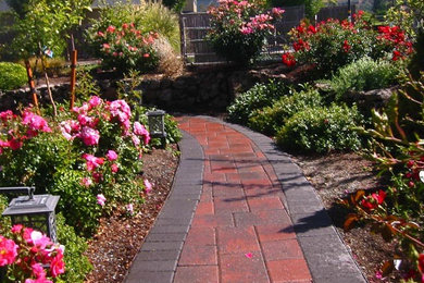 Photo of a traditional brick landscaping in Other.