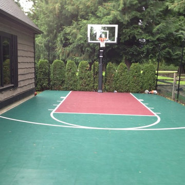 scott w's Pro Dunk Gold Basketball System on a 20x25 in lynden, WA
