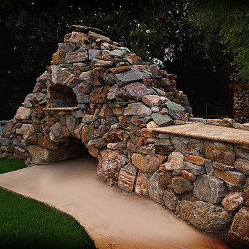 Sculptural Stone French Clay Pizza Oven