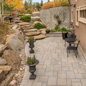 Side Yard with Paving Stone Patio