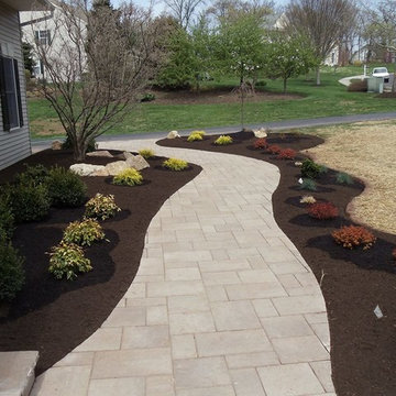 Sidewalk and Landscaping