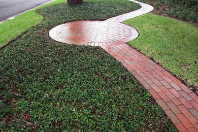 This is an example of a brick landscaping in Tampa.