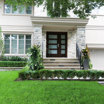 Simple elegance in front yard at Bathurst and Eglinton