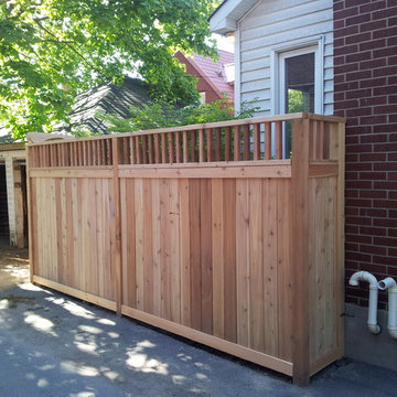 small back yard Pvc deck