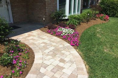 Small landscape re-design, installation and pavers