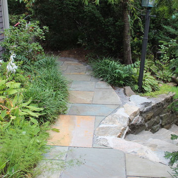 Small Patio space, stepwork and walkway