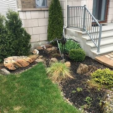 Small Rock Garden with Feather-Reed Grass