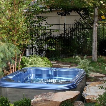 Small Yard Sunken Hot Tub