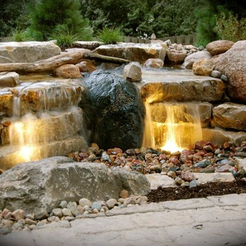 smith Patio and pondless waterfall