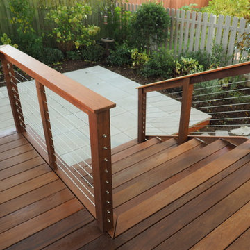 Smolski IPE deck with stainless steel cable railing