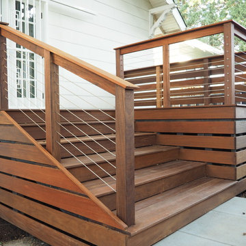 Smolski IPE deck with stainless steel cable railing