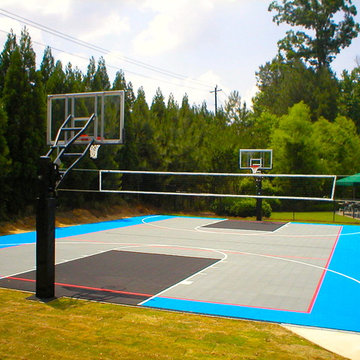 SnapSports Outdoor Multi Game Court - Backyard