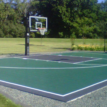 SnapSports® Backyard Home 1/2 Basketball Court