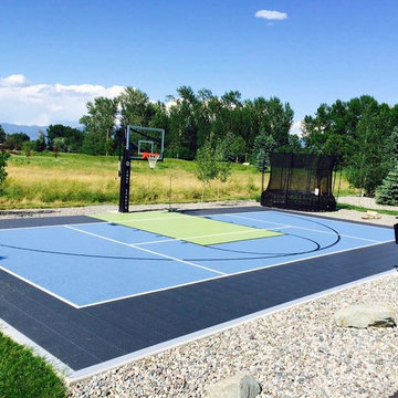 SnapSports® Home Game Court - The Ultimate Backyard Sports Zone