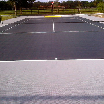 South Florida Backyard Multi Sport Outdoor Tennis Court