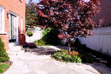トロントにあるトラディショナルスタイルのおしゃれな庭の写真