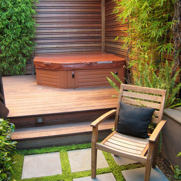 Spa deck and screen