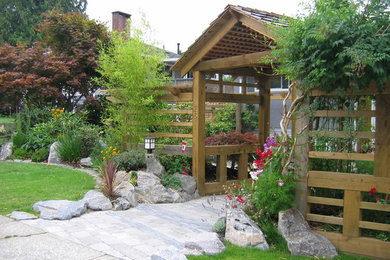 This is an example of a rustic landscaping in Vancouver.