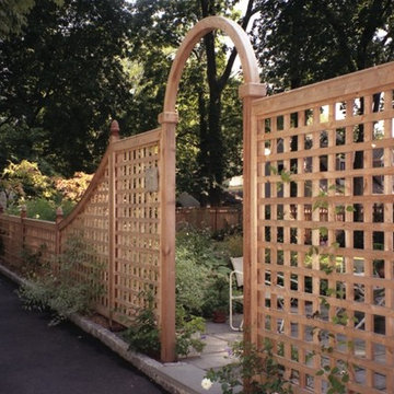 Square Lattice Fence & Arbor