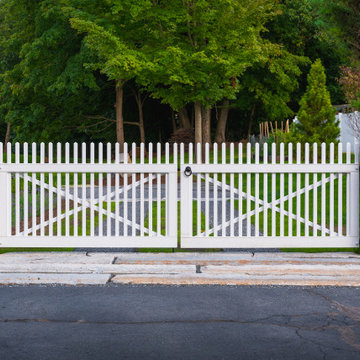 Square Picket Fence and Driveway Gates - Middleton, MA