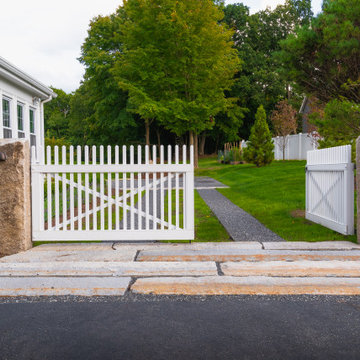 Square Picket Fence and Driveway Gates - Middleton, MA