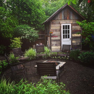 St. Johns Garden with Rustic Garden Shed