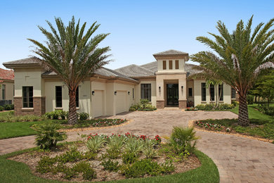 This is an example of a mediterranean landscaping in Miami.