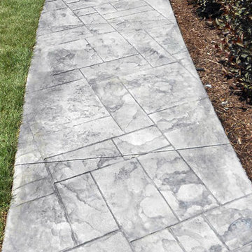 Stamped Ashlar Roman Slate Pattern Walkway