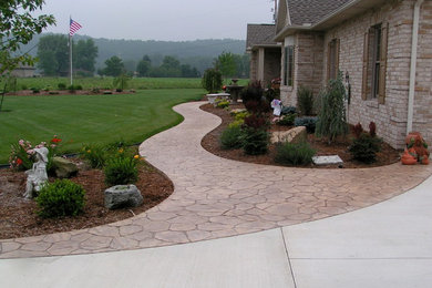 This is an example of a traditional landscaping in Cleveland.