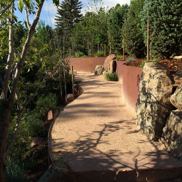 Steel and Boulder Retaining Walls