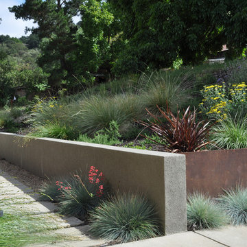 steel and stucco walls