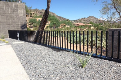 This is an example of a modern landscaping in Phoenix.
