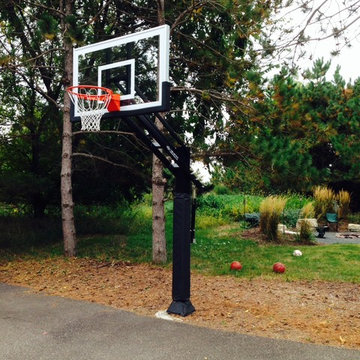 Stephen M's Pro Dunk Gold Basketball System on a 32x28 in Hudson, WI