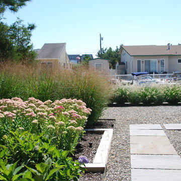 Stepping Stone walkway with border plantings