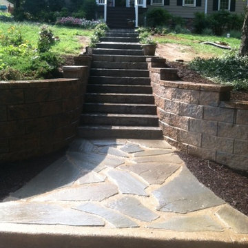 Steps and Retaining Wall Project