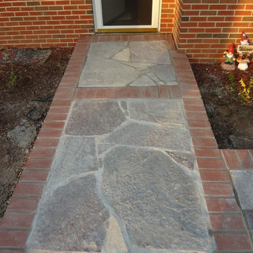 Stone and Brick Walkway in Maryland Heights, Mo
